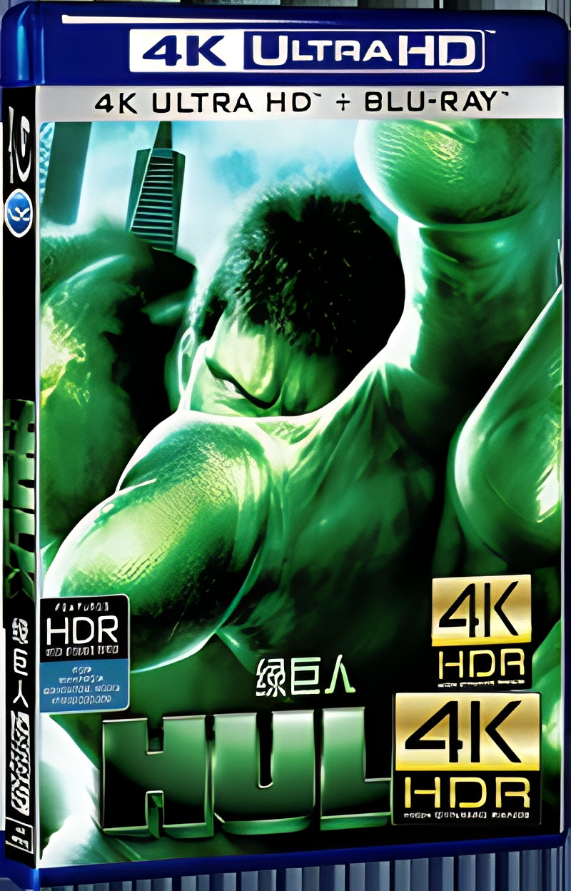 2003 The Incredible Hulk Ultra HD 4K for Gift 1-Disc All RegionPlay Seal Box Blu-ray