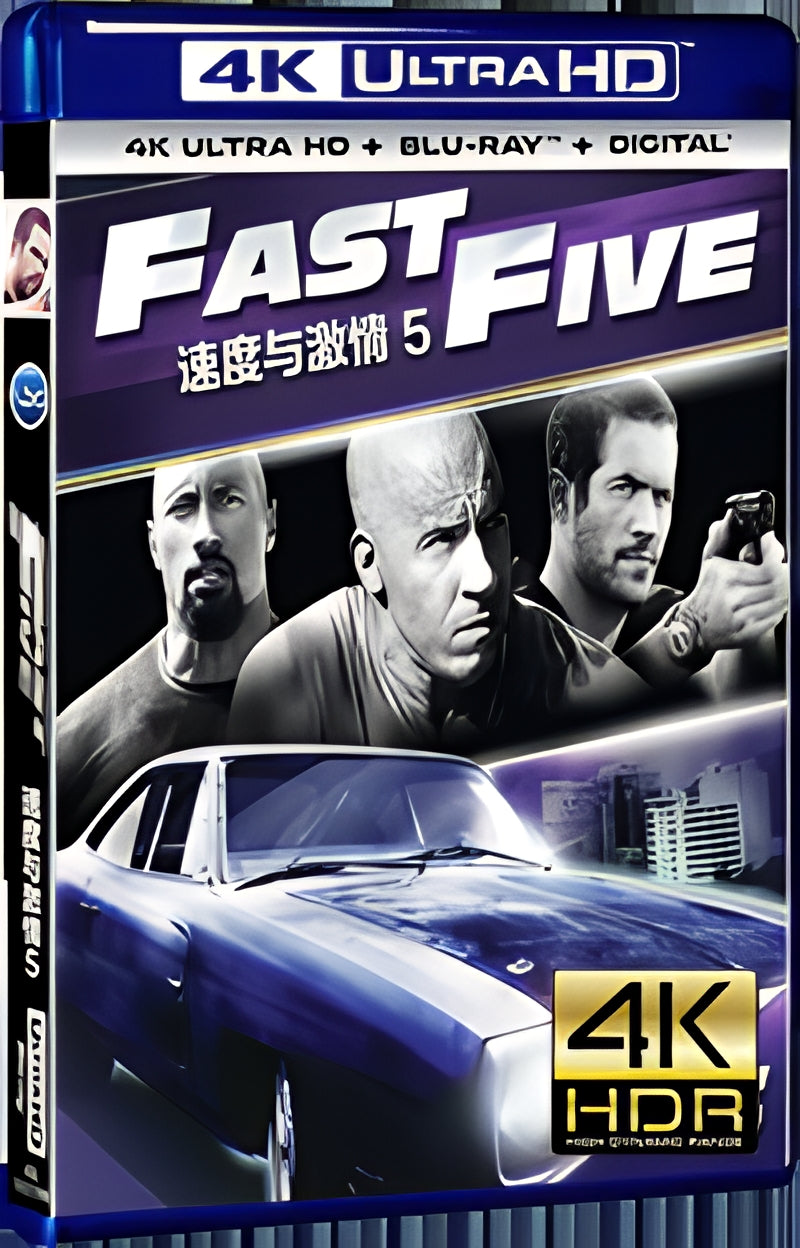 2011 Fast Five (2011) Ultra HD 4K for Gift 1-Disc All RegionPlay Seal Box Blu-ray