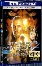 2021 Star Wars:Episode I - The Phantom Menace Ultra HD 4K for Gift 1-Disc All RegionPlay Seal Box Blu-ray