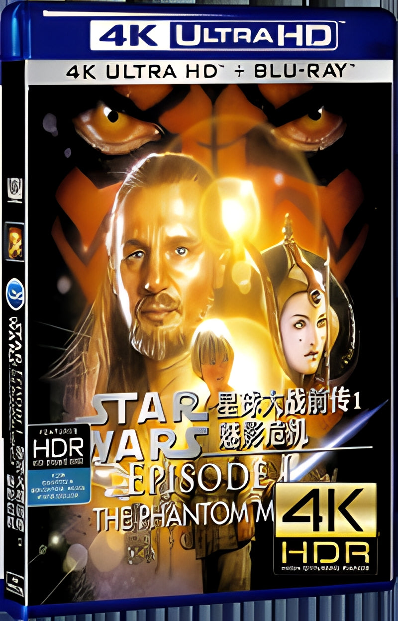 2021 Star Wars:Episode I - The Phantom Menace Ultra HD 4K for Gift 1-Disc All RegionPlay Seal Box Blu-ray