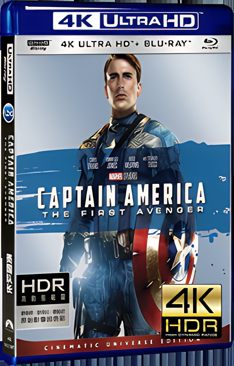 2011 Captain America: The First Avenger (2011) Ultra HD 4K for Gift 1-Disc All RegionPlay Seal Box Blu-ray