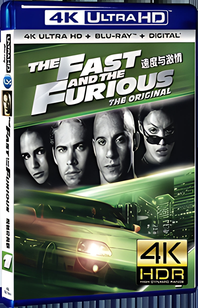 2001 The Fast and the Furious (2001) Ultra HD 4K for Gift 1-Disc All RegionPlay Seal Box Blu-ray