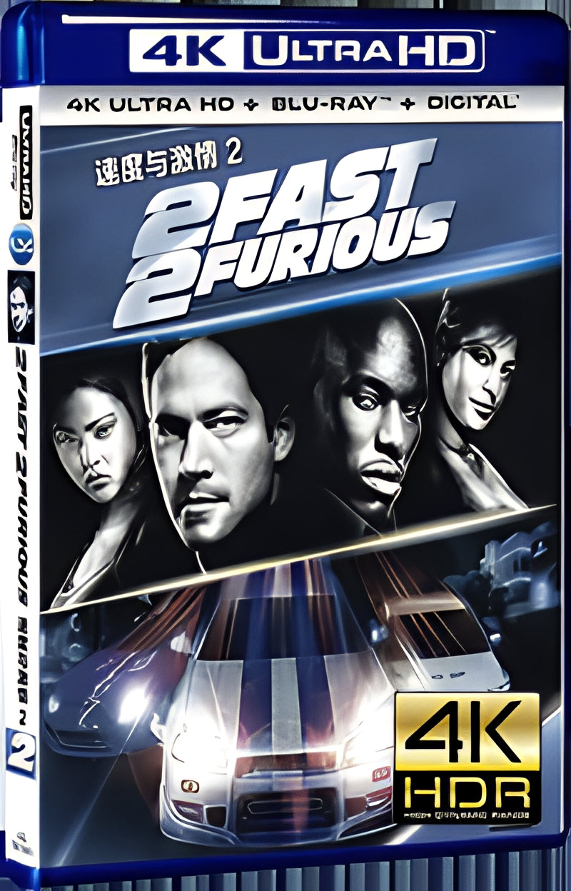 2003 Fast 2 Furious (2003) Ultra HD 4K for Gift 1-Disc All RegionPlay Seal Box Blu-ray