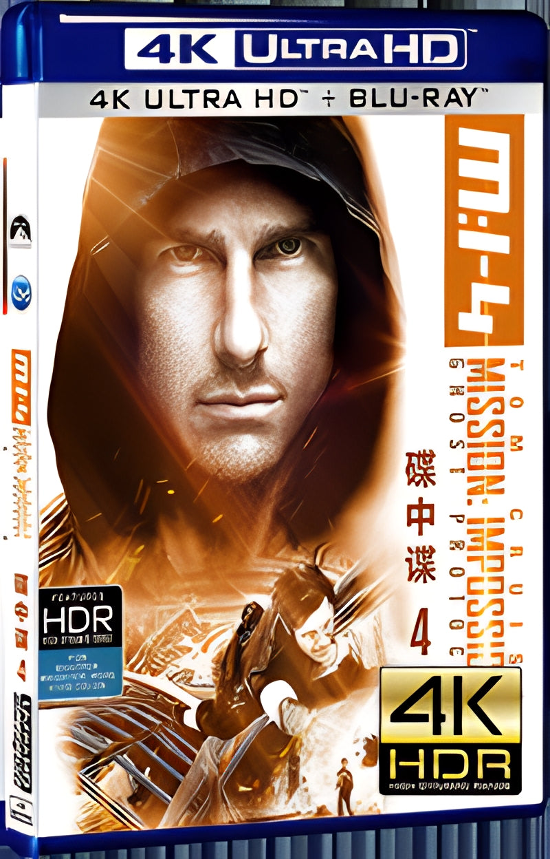 2011 Mission Impossible 4 Ultra HD 4K for Gift 1-Disc All RegionPlay Seal Box Blu-ray