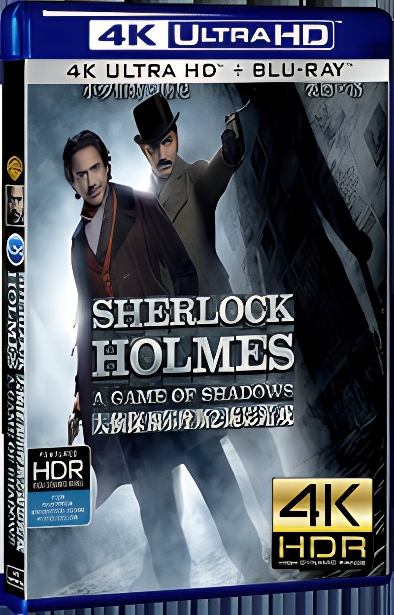 2011 Sherlock Holmes: A Game of Shadows Ultra HD 4K for Gift 1-Disc All RegionPlay Seal Box Blu-ray