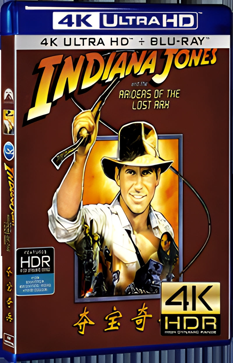 1981 Indiana Jones and the Raiders of the Lost Ark Ultra HD 4K for Gift 1-Disc All RegionPlay Seal Box Blu-ray