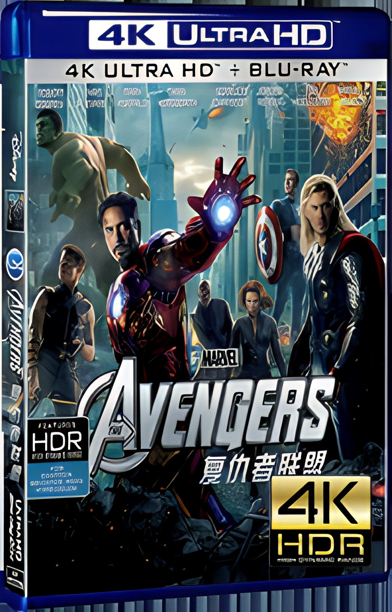 2012 The Avengers(2012) Ultra HD 4K for Gift 1-Disc All RegionPlay Seal Box Blu-ray