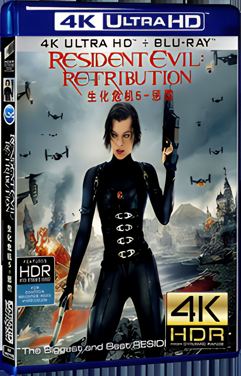 2012 Resident Evil: Retribution Ultra HD 4K for Gift 1-Disc All RegionPlay Seal Box Blu-ray