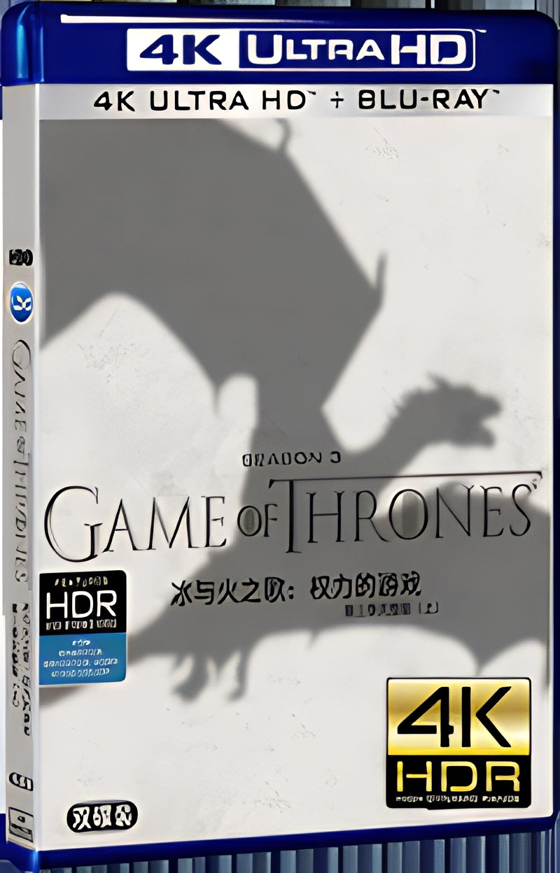 2013 Game of Thrones Season 3 Ultra HD 4K for Gift 4-Disc All RegionPlay Seal Box Blu-ray