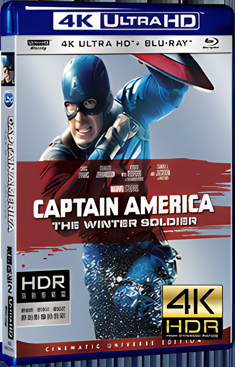 2014 Captain America: The Winter Soldier (2014) Ultra HD 4K for Gift 1-Disc All RegionPlay Seal Box Blu-ray