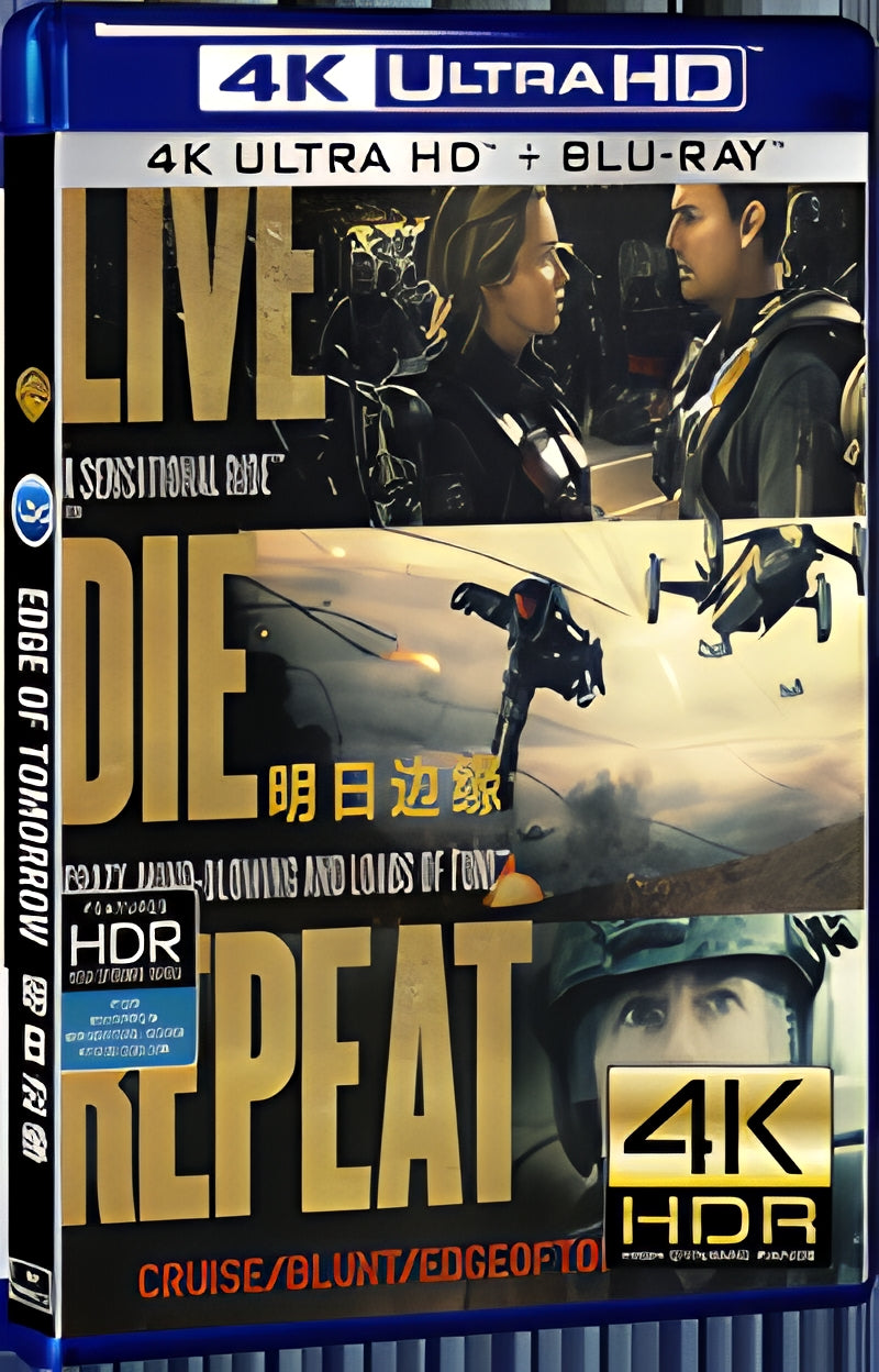 2014 Edge of Tomorrow(2014) Ultra HD 4K for Gift 1-Disc All RegionPlay Seal Box Blu-ray