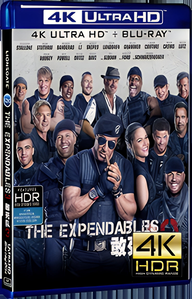 2014 The Expendables 3 (2014) Ultra HD 4K for Gift 1-Disc All RegionPlay Seal Box Blu-ray