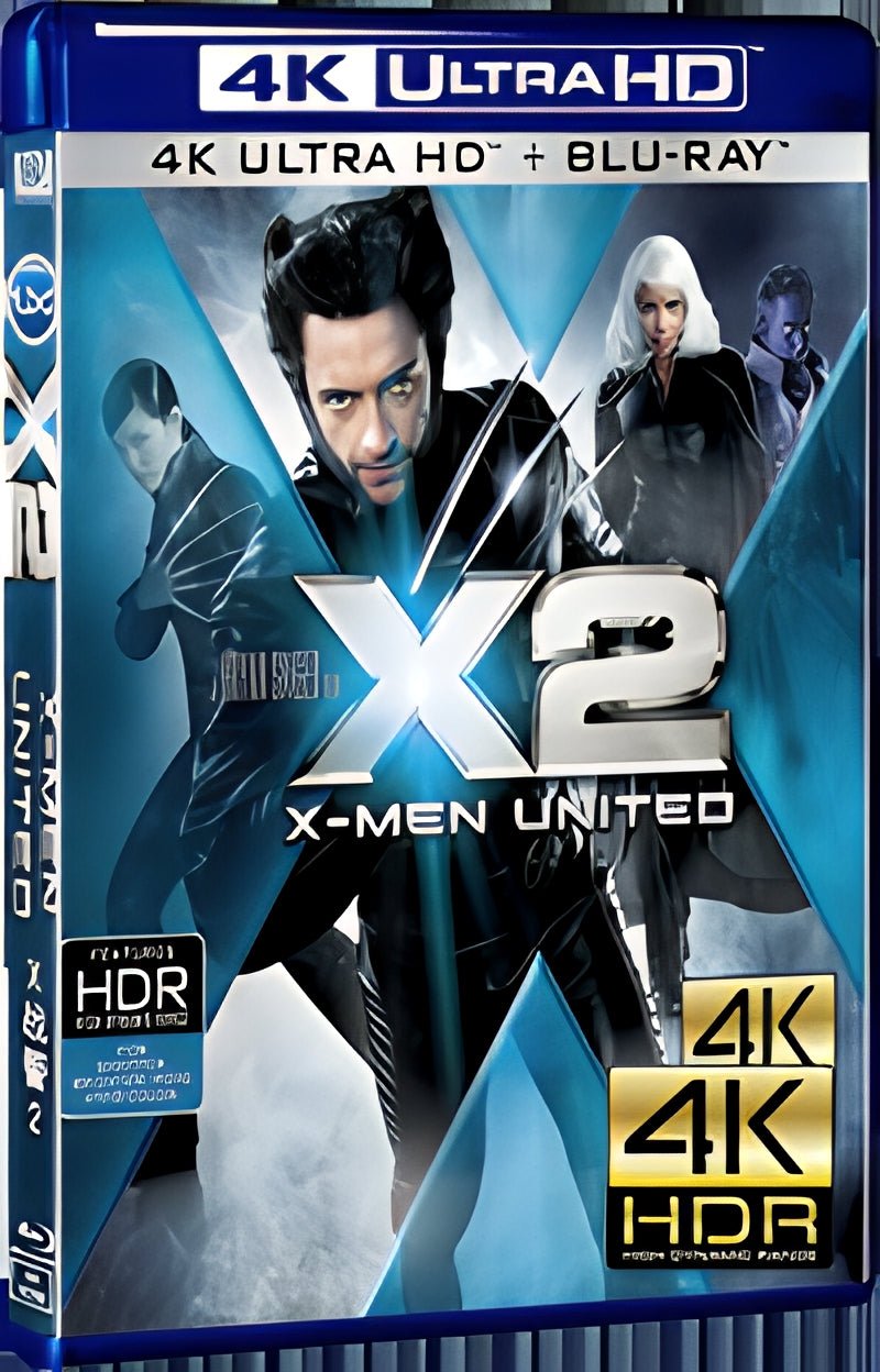 2003 X-MenⅡ Ultra HD 4K for Gift 1-Disc All RegionPlay Seal Box Blu-ray