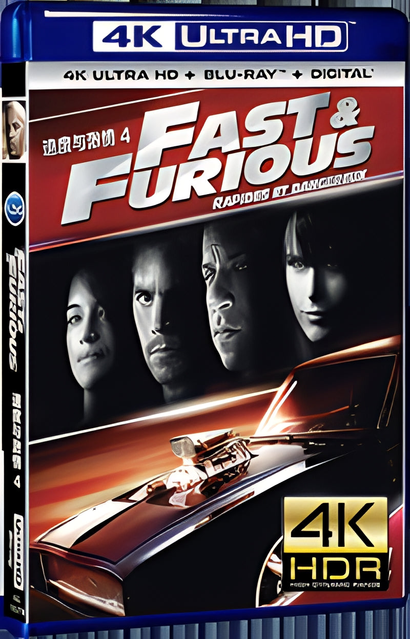 2009 Fast & Furious Ultra HD 4K for Gift 1-Disc All RegionPlay Seal Box Blu-ray