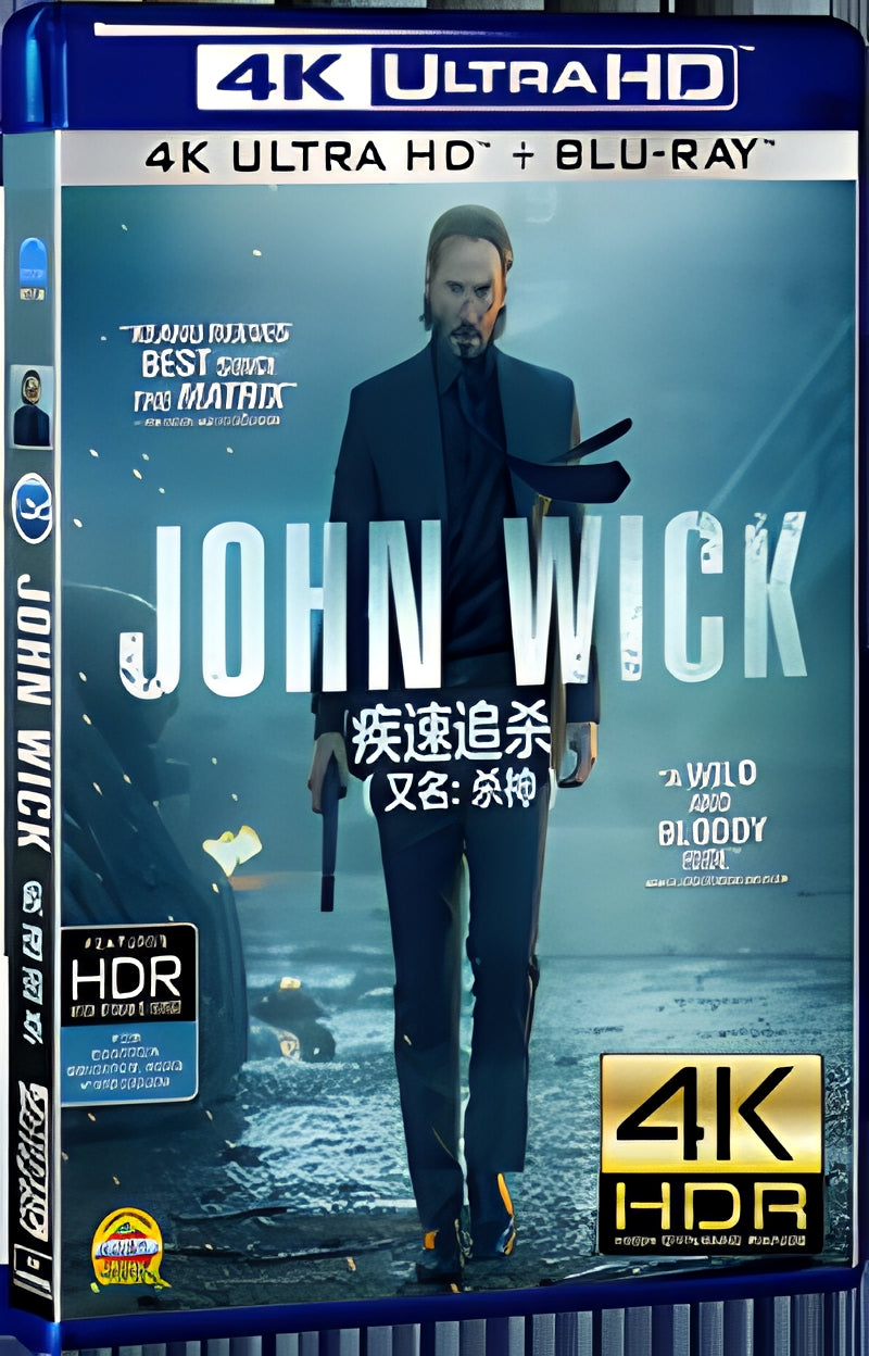 2014 John Wick（2014） Ultra HD 4K for Gift 1-Disc All RegionPlay Seal Box Blu-ray