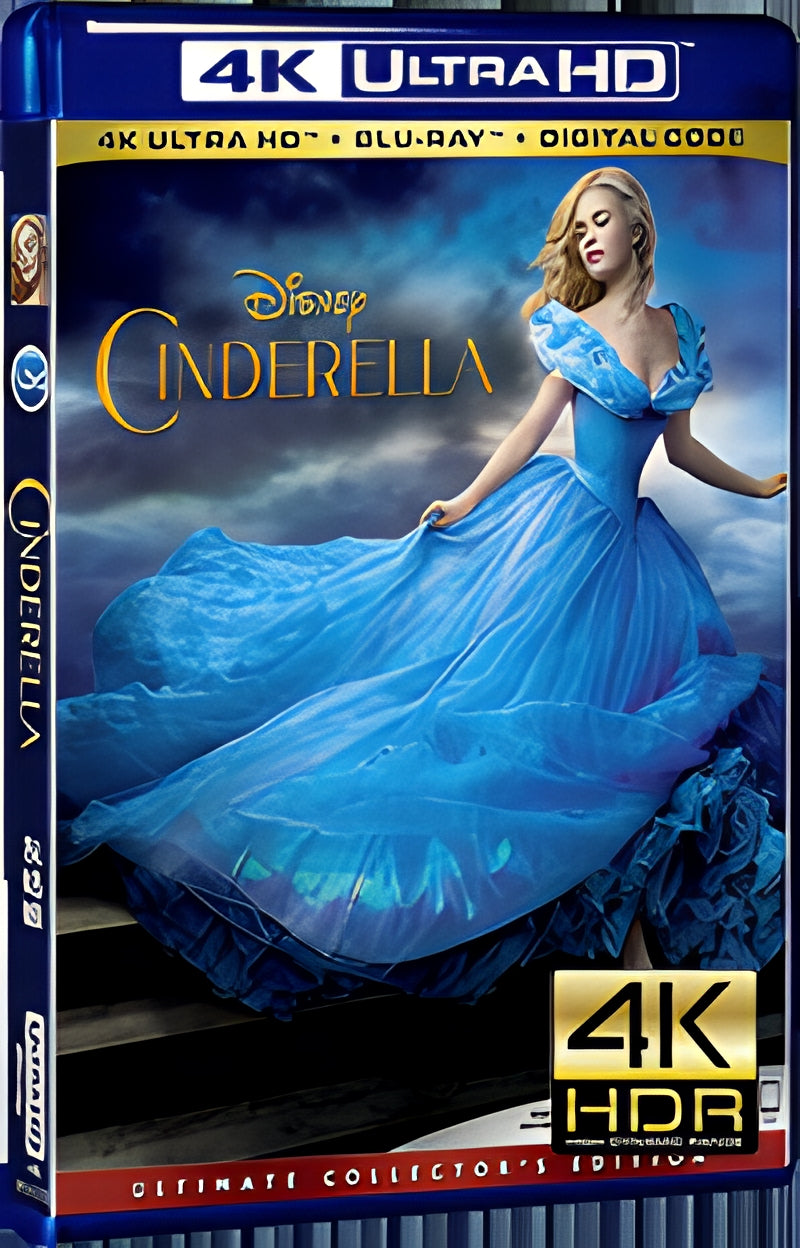 2015 Cinderella Ultra HD 4K for Gift 1-Disc All RegionPlay Seal Box Blu-ray