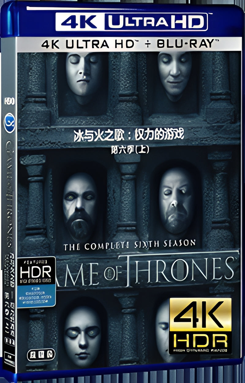 2016 Game of Thrones Season 6 (2016) Ultra HD 4K for Gift 4-Disc All RegionPlay Seal Box Blu-ray