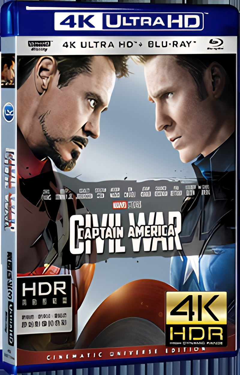 2016 Captain America: Civil War (2016) Ultra HD 4K for Gift 1-Disc All RegionPlay Seal Box Blu-ray