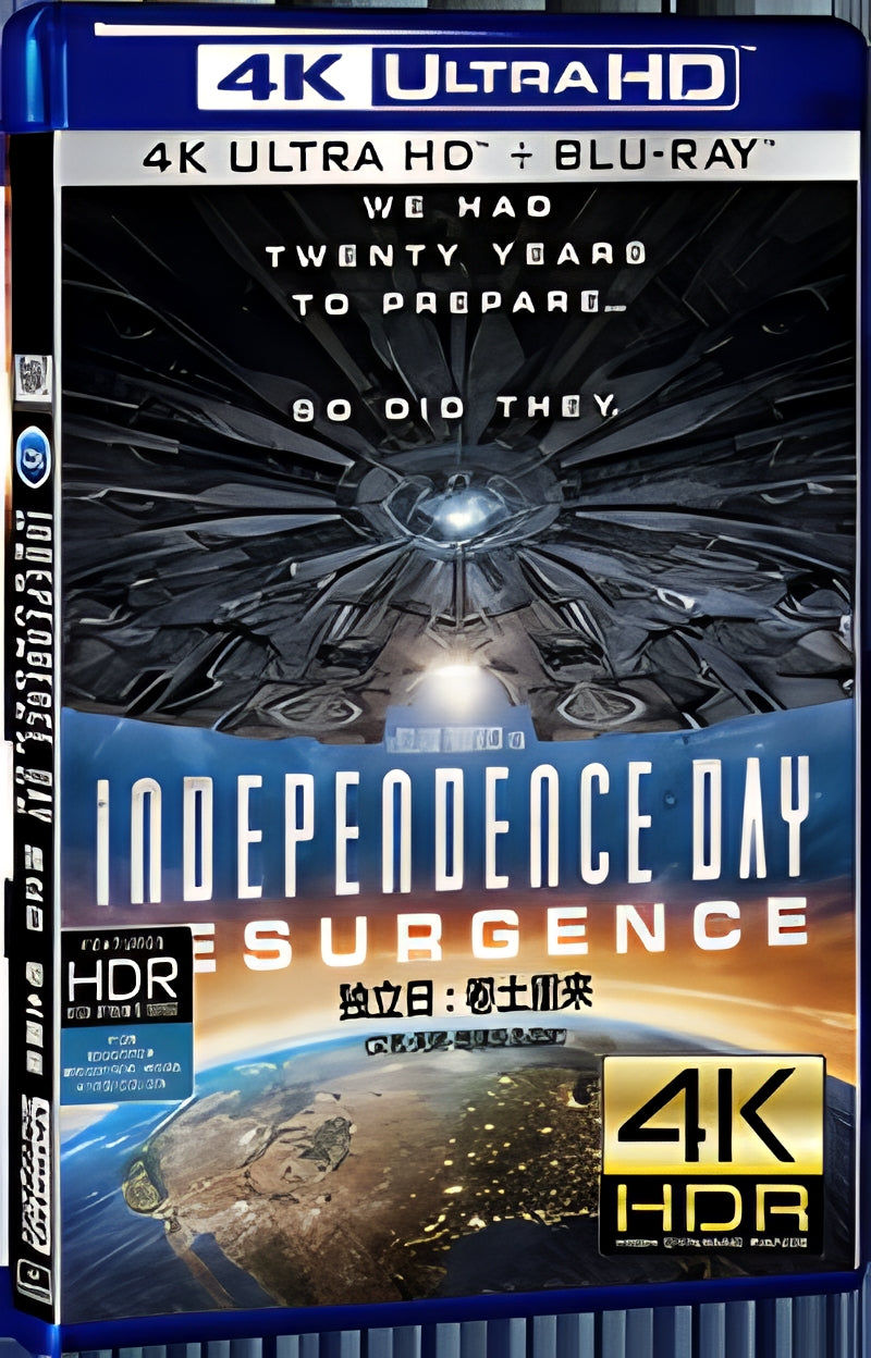 2016 Independence Day: Resurgence (2016) Ultra HD 4K for Gift 1-Disc All RegionPlay Seal Box Blu-ray