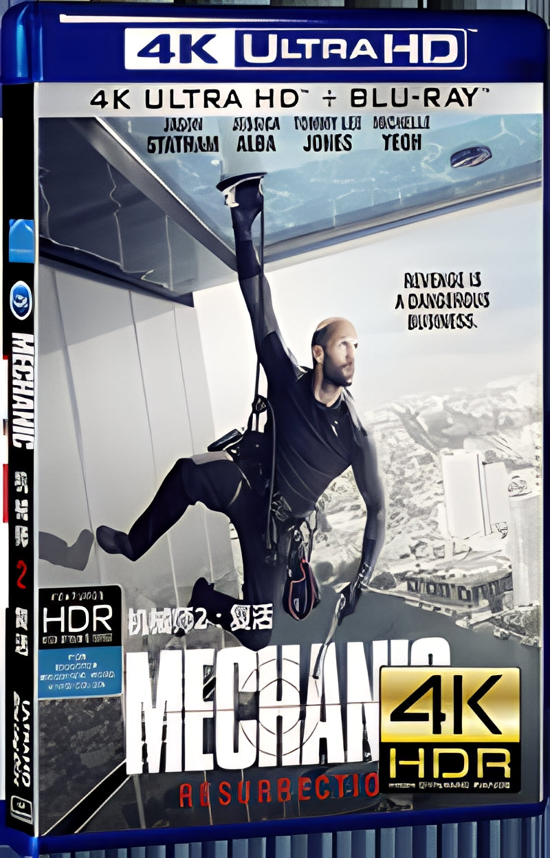 2016 Mechanic: Resurrection (2016) Ultra HD 4K for Gift 1-Disc All RegionPlay Seal Box Blu-ray