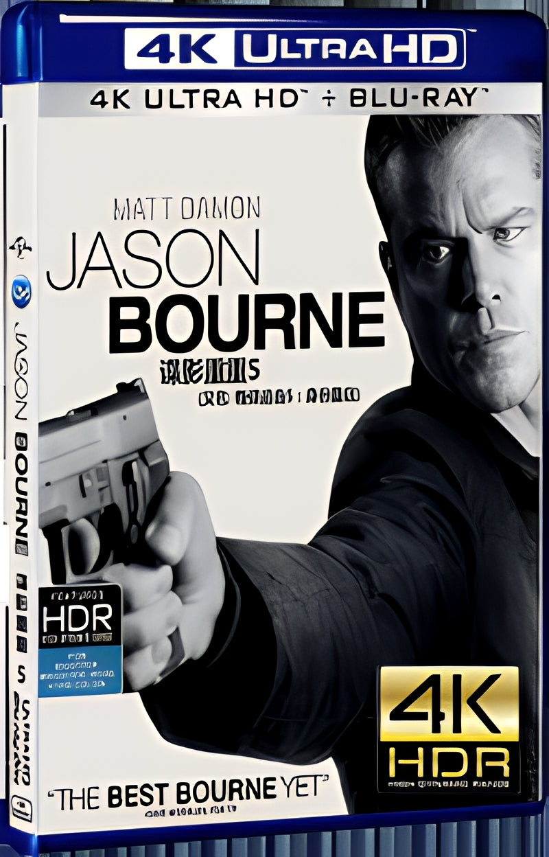 2016 Jason Bourne (2016) Ultra HD 4K for Gift 1-Disc All RegionPlay Seal Box Blu-ray