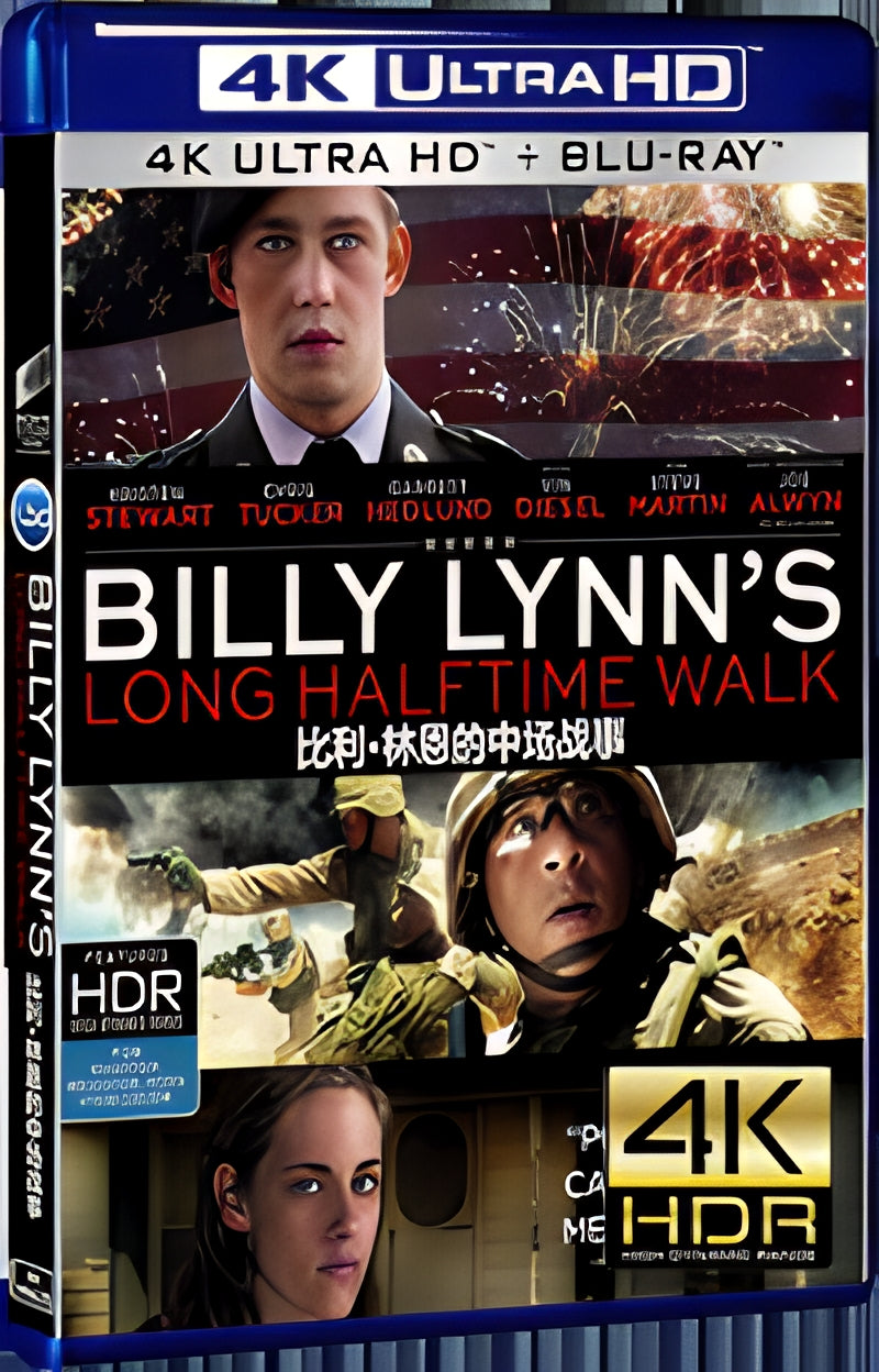 2016 Billy Lynn's Long Halftime Walk (2016) Ultra HD 4K for Gift 1-Disc All RegionPlay Seal Box Blu-ray