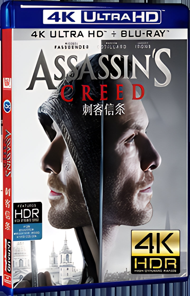 2016 Assassin's Creed (2016) Ultra HD 4K for Gift 1-Disc All RegionPlay Seal Box Blu-ray