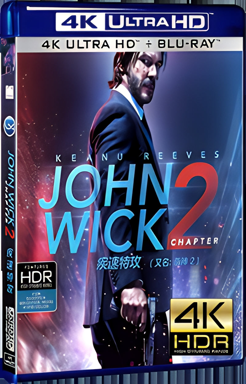 2017 John Wick: Chapter Two (2017) Ultra HD 4K for Gift 1-Disc All RegionPlay Seal Box Blu-ray