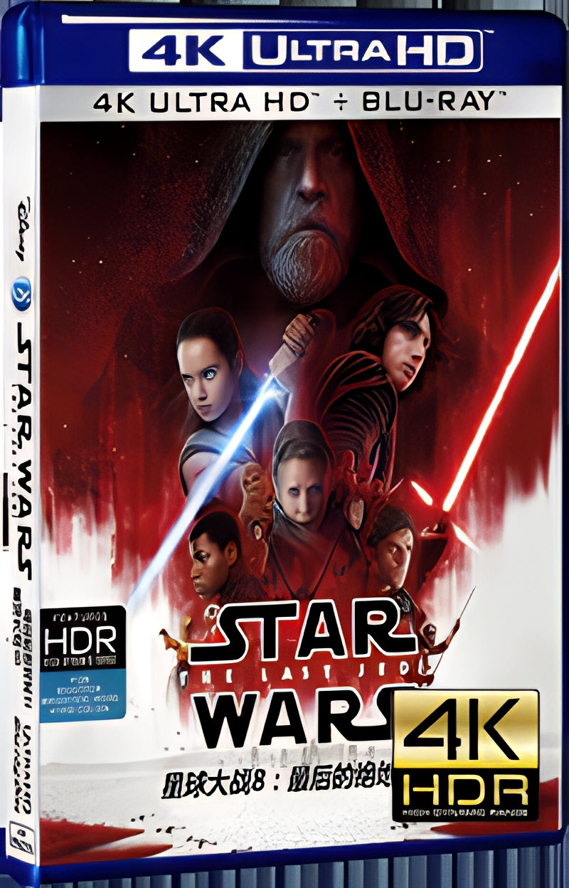 2017 Star Wars: The Last Jedi (2017) Ultra HD 4K for Gift 1-Disc All RegionPlay Seal Box Blu-ray