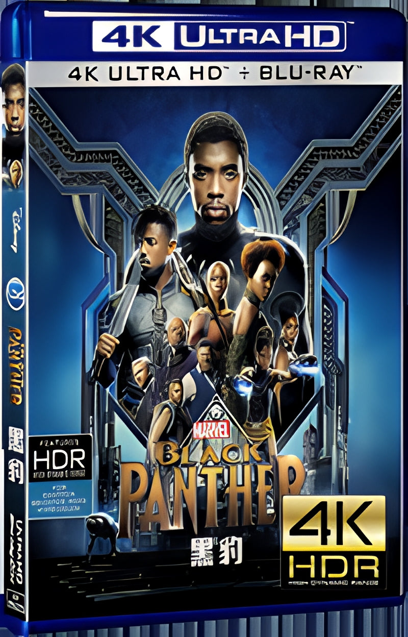2018 Black Panther (2018) Ultra HD 4K for Gift 1-Disc All RegionPlay Seal Box Blu-ray