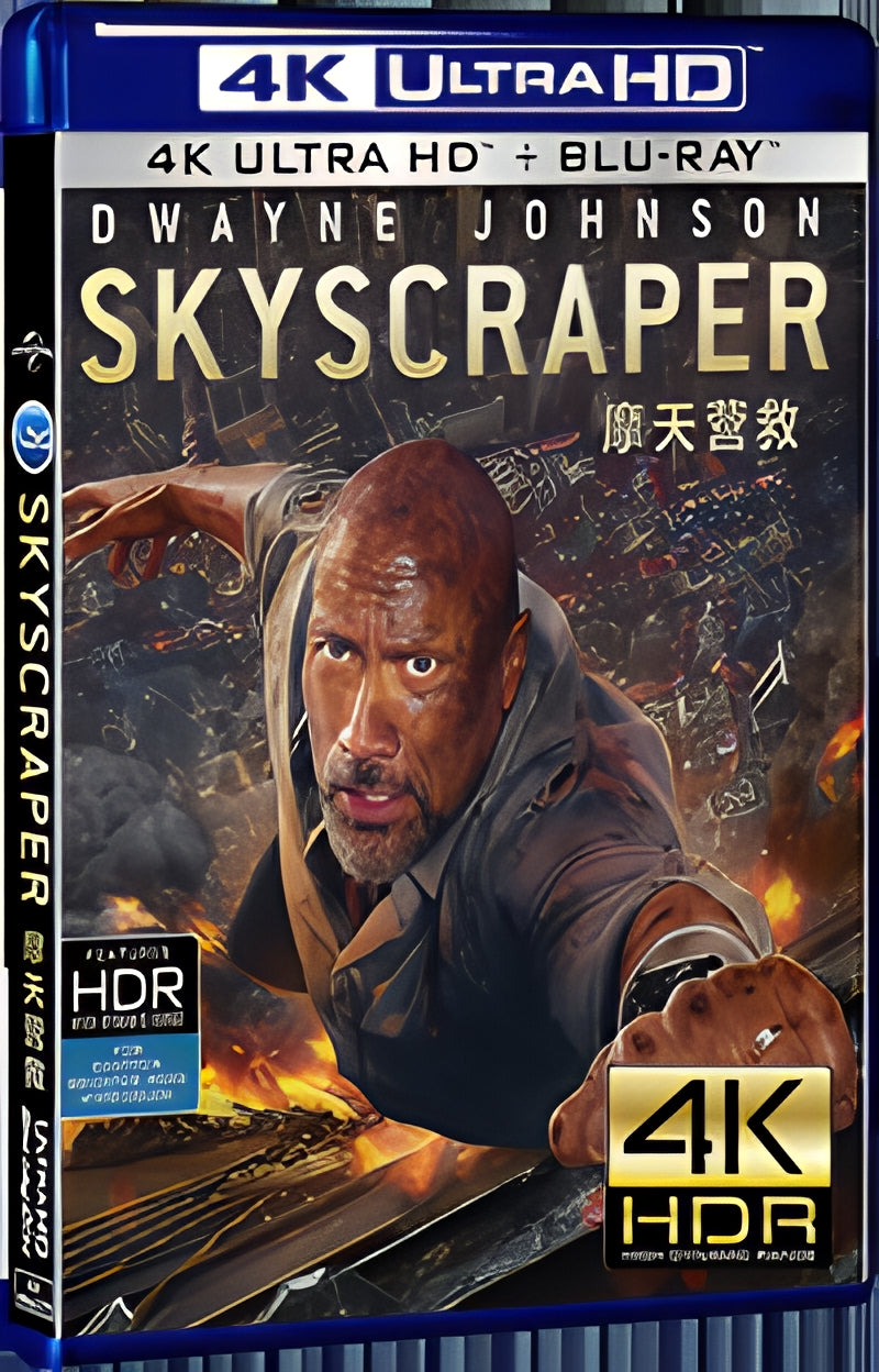 2018 Skyscraper (2018) Ultra HD 4K for Gift 1-Disc All RegionPlay Seal Box Blu-ray