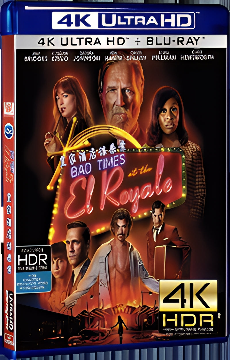 2018 Bad Times at the El Royale (2018) Ultra HD 4K for Gift 1-Disc All RegionPlay Seal Box Blu-ray