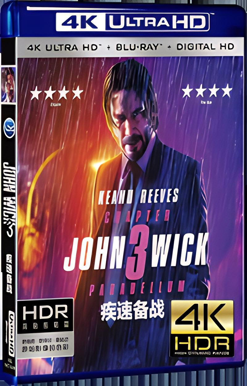 2019 John Wick: Chapter 3 - Parabellum Ultra HD 4K for Gift 1-Disc All RegionPlay Seal Box Blu-ray