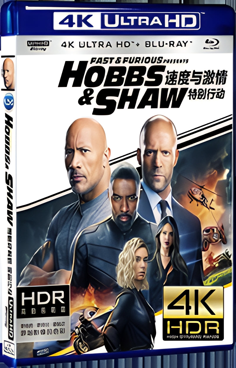 2019 Fast & Furious Presents: Hobbs & Shaw Ultra HD 4K for Gift 1-Disc All RegionPlay Seal Box Blu-ray