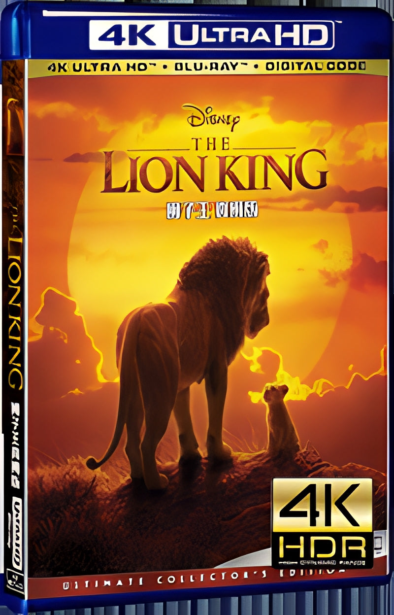 2019 Lion King Ultra HD 4K for Gift 1-Disc All RegionPlay Seal Box Blu-ray