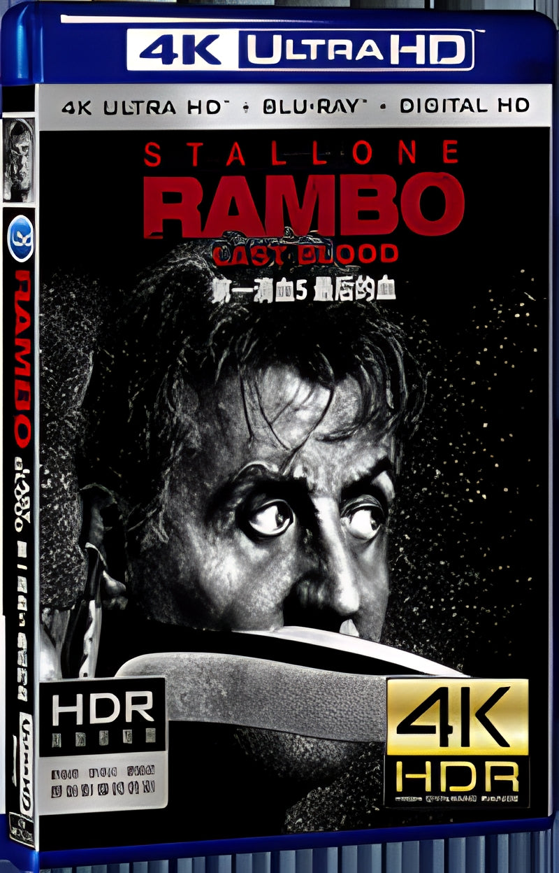 2019 Rambo: Last Blood Ultra HD 4K for Gift 1-Disc All RegionPlay Seal Box Blu-ray