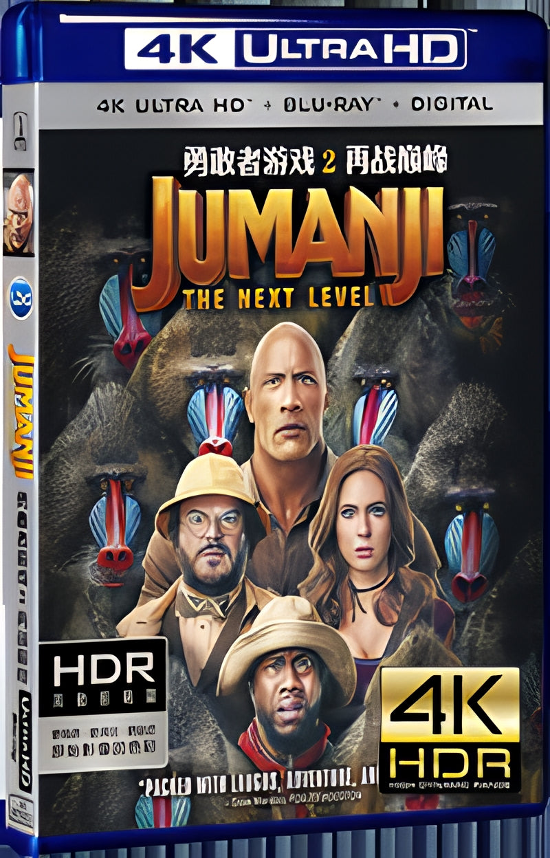 2019 Jumanji: The Next Level Ultra HD 4K for Gift 1-Disc All RegionPlay Seal Box Blu-ray