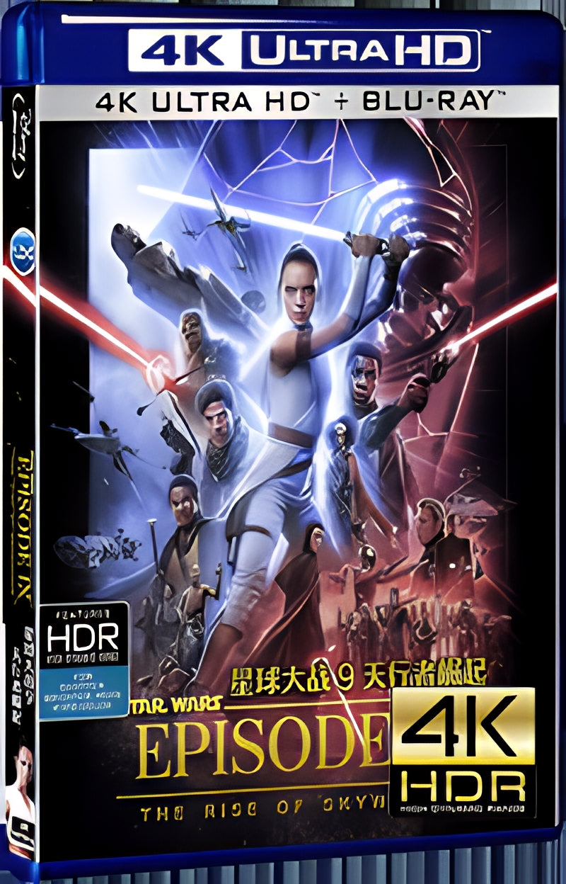 2019 Star Wars: The Rise of Skywalker Ultra HD 4K for Gift 1-Disc All RegionPlay Seal Box Blu-ray