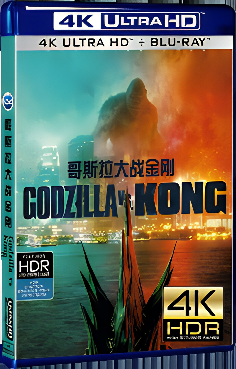 2021 Godzilla vs Kong (2021) Ultra HD 4K for Gift 1-Disc All RegionPlay Seal Box Blu-ray