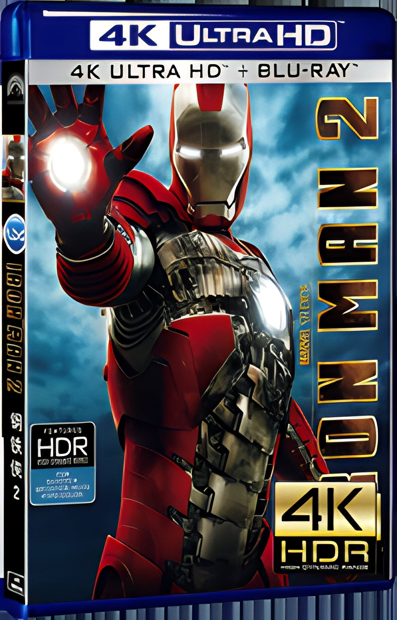 2010 Iron Man 2 (2010) Ultra HD 4K for Gift 1-Disc All RegionPlay Seal Box Blu-ray