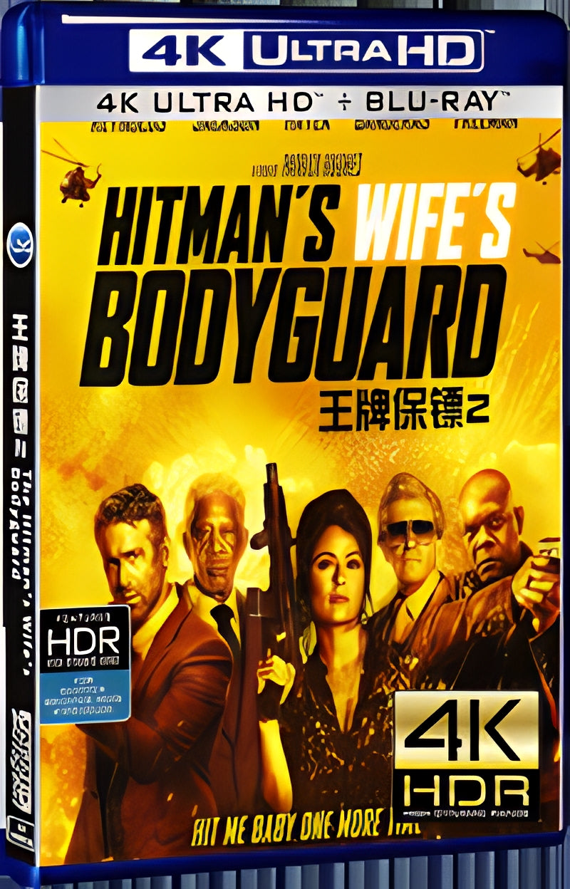 2021 The Hitman's Wife's Bodyguard (2021) Ultra HD 4K for Gift 1-Disc All RegionPlay Seal Box Blu-ray