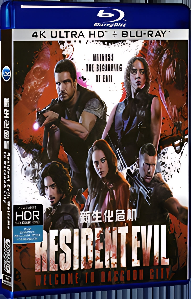 2021 Resident Evil: Welcome to Raccoon City (2021) Ultra HD 4K for Gift 1-Disc All RegionPlay Seal Box Blu-ray