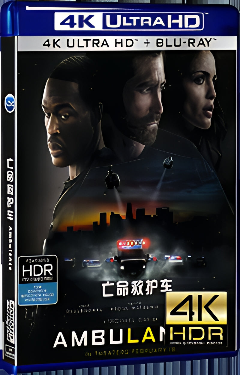 2022 Ambulance (2022) Ultra HD 4K for Gift 1-Disc All RegionPlay Seal Box Blu-ray