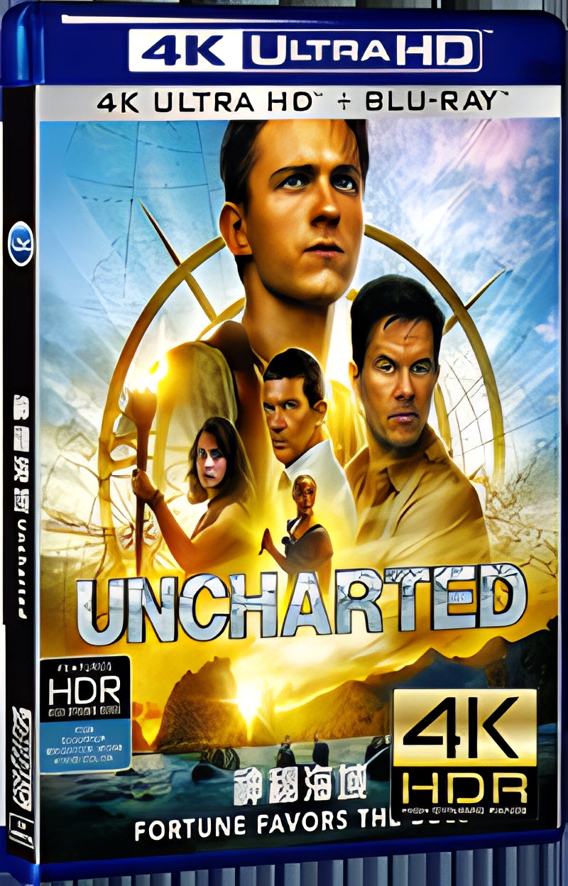 2022 Uncharted (2022) Ultra HD 4K for Gift 1-Disc All RegionPlay Seal Box Blu-ray
