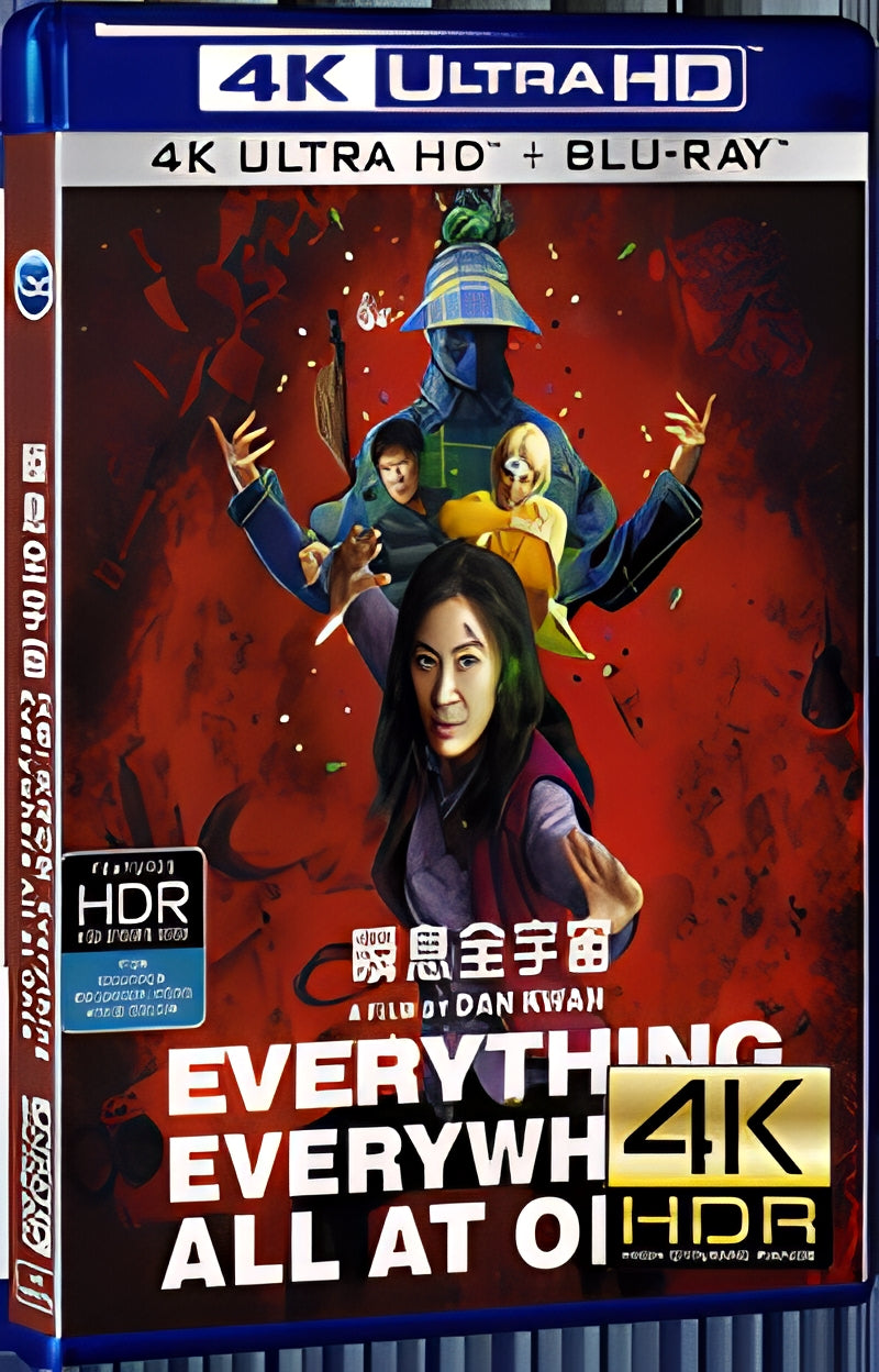 2022 Everything Everywhere All at Once (2022) Ultra HD 4K for Gift 1-Disc All RegionPlay Seal Box Blu-ray