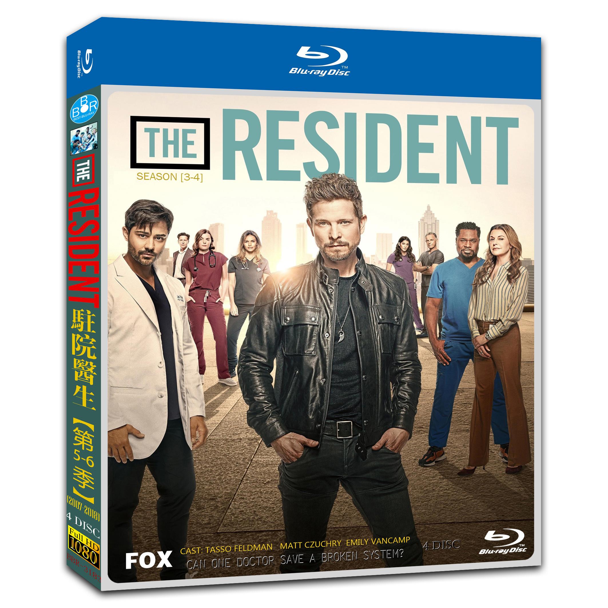 The Resident Season 5+6 4-Disc Movie Box Set for Gift Collection Blu-ray
