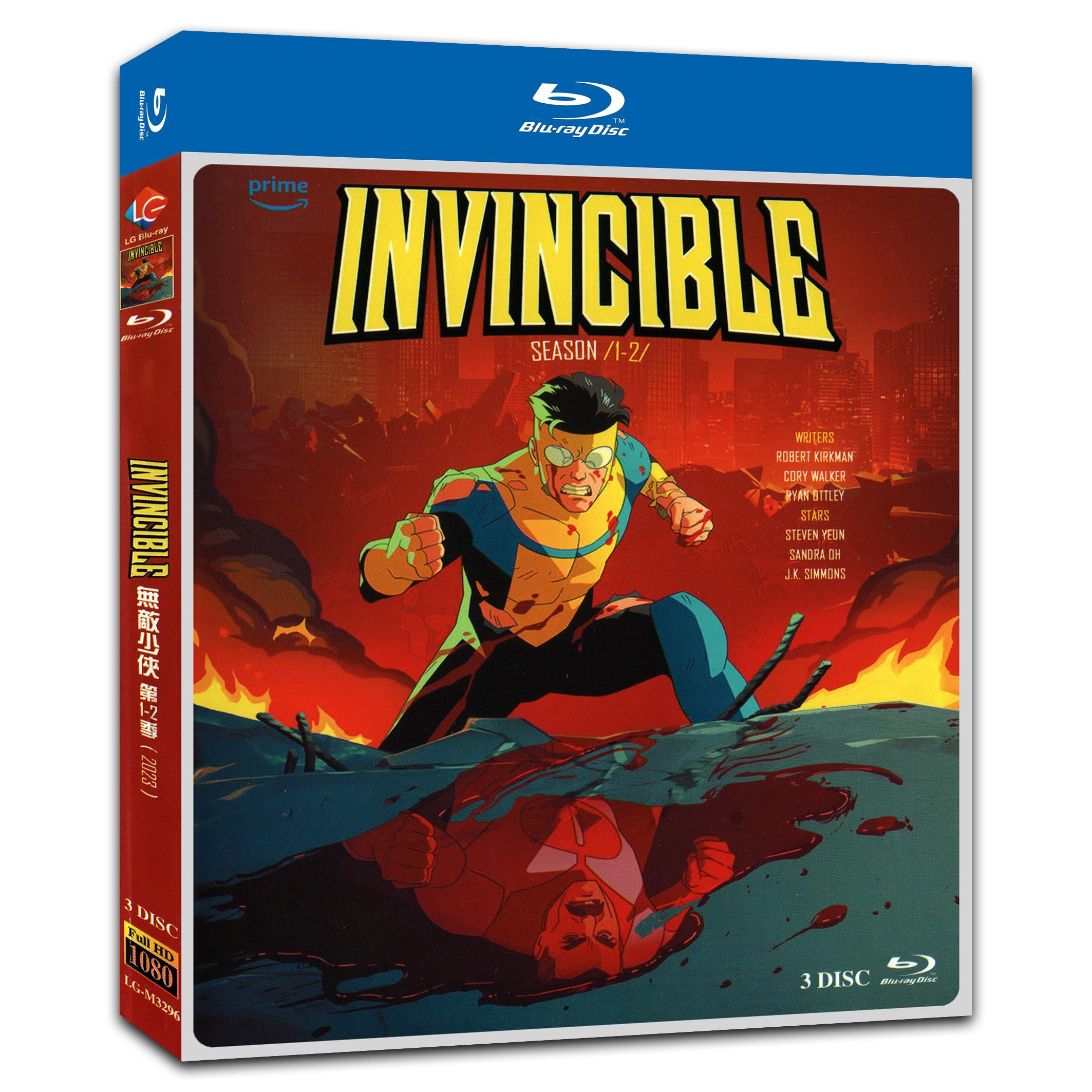 Invincible Season 1+2‎ (2023) 3-Disc Movie Box Set for Gift Collection Blu-ray