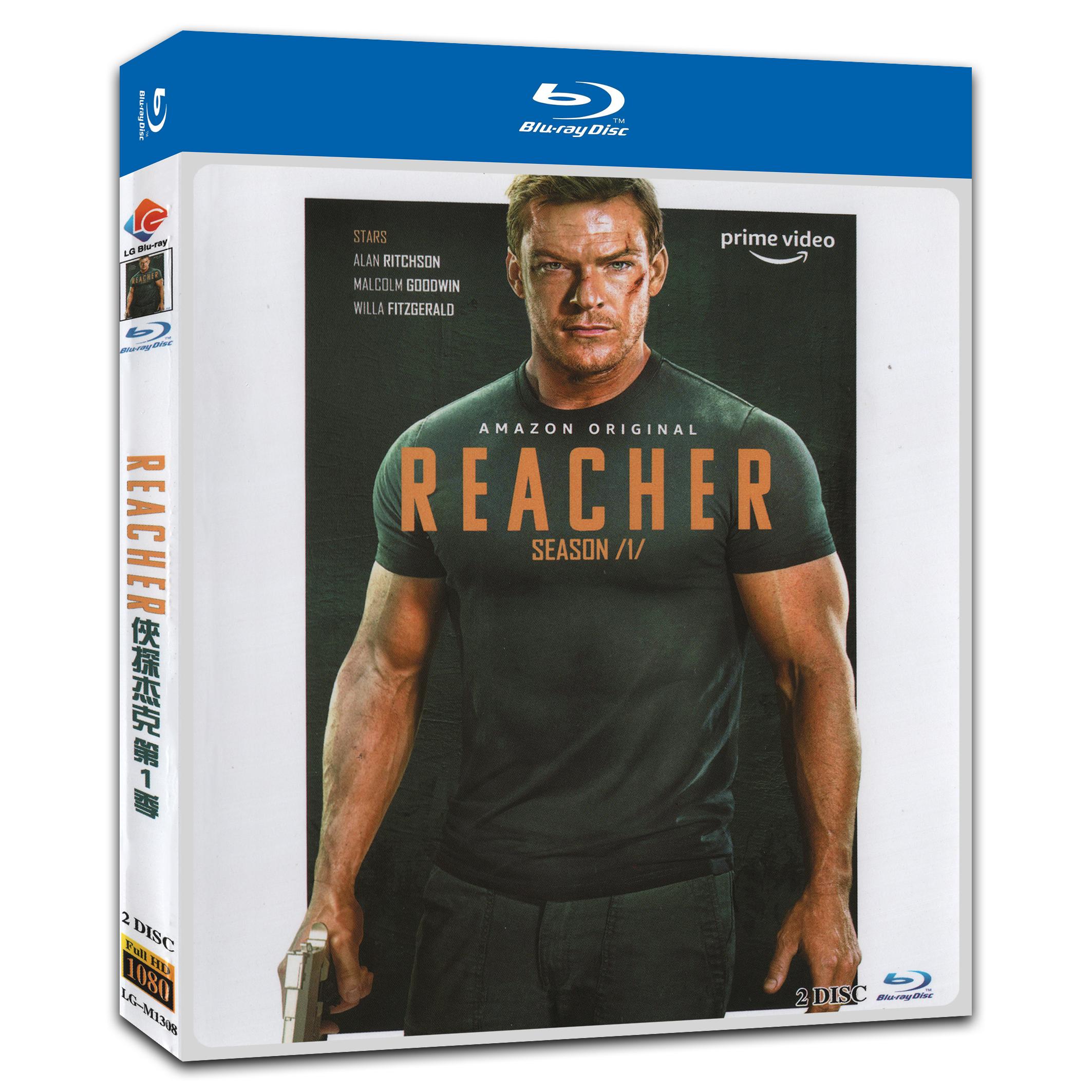 Reacher Season 1‎ (2022) 2-Disc Movie Box Set for Gift Collection Blu-ray