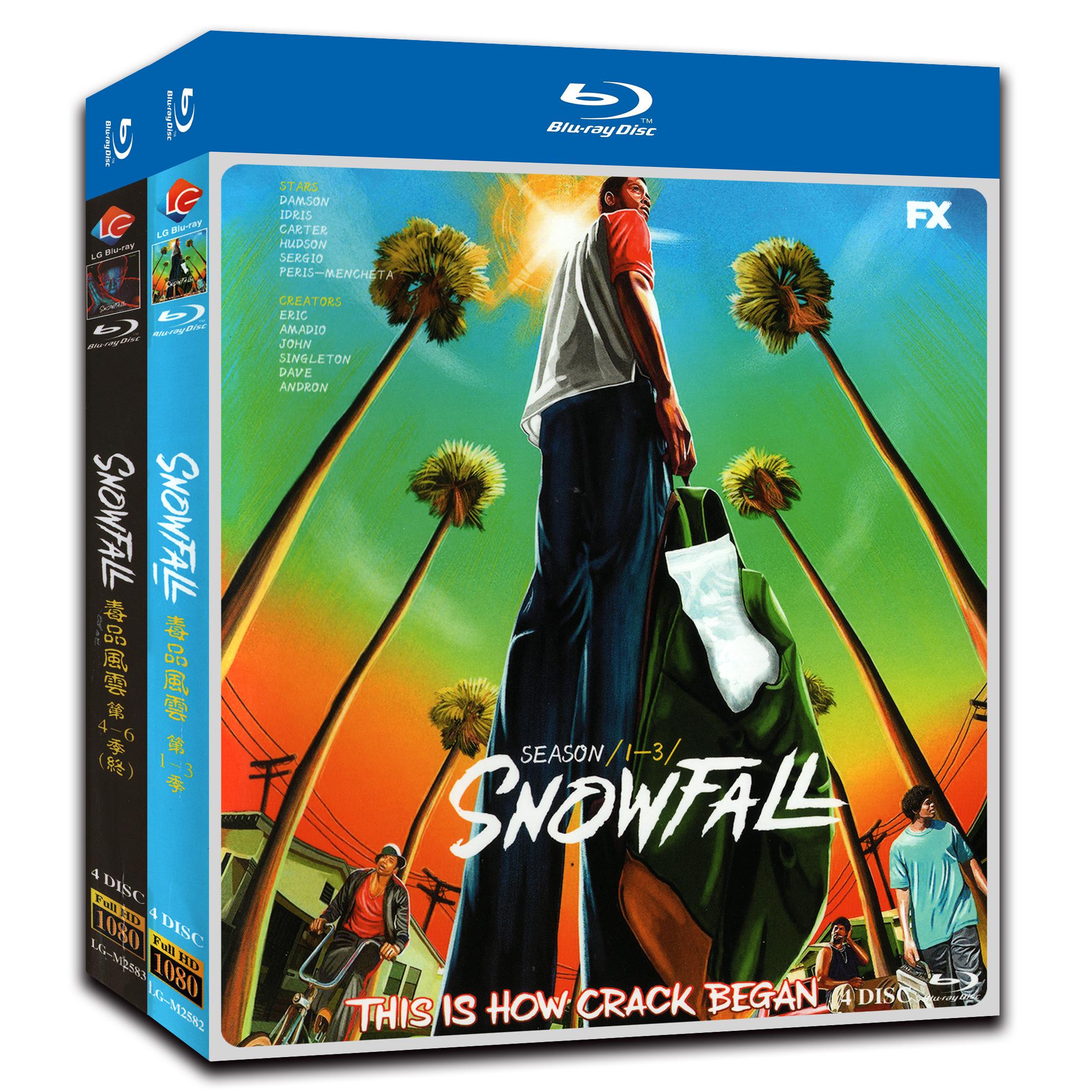 Snowfall Season 1-6 8-Disc Movie Box Set for Gift Collection Blu-ray