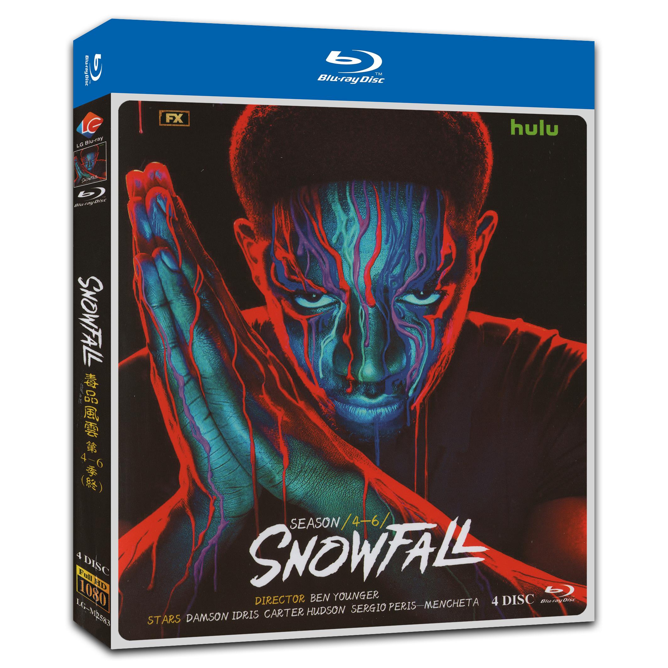 Snowfall Season 4-6 4-Disc Movie Box Set for Gift Collection Blu-ray